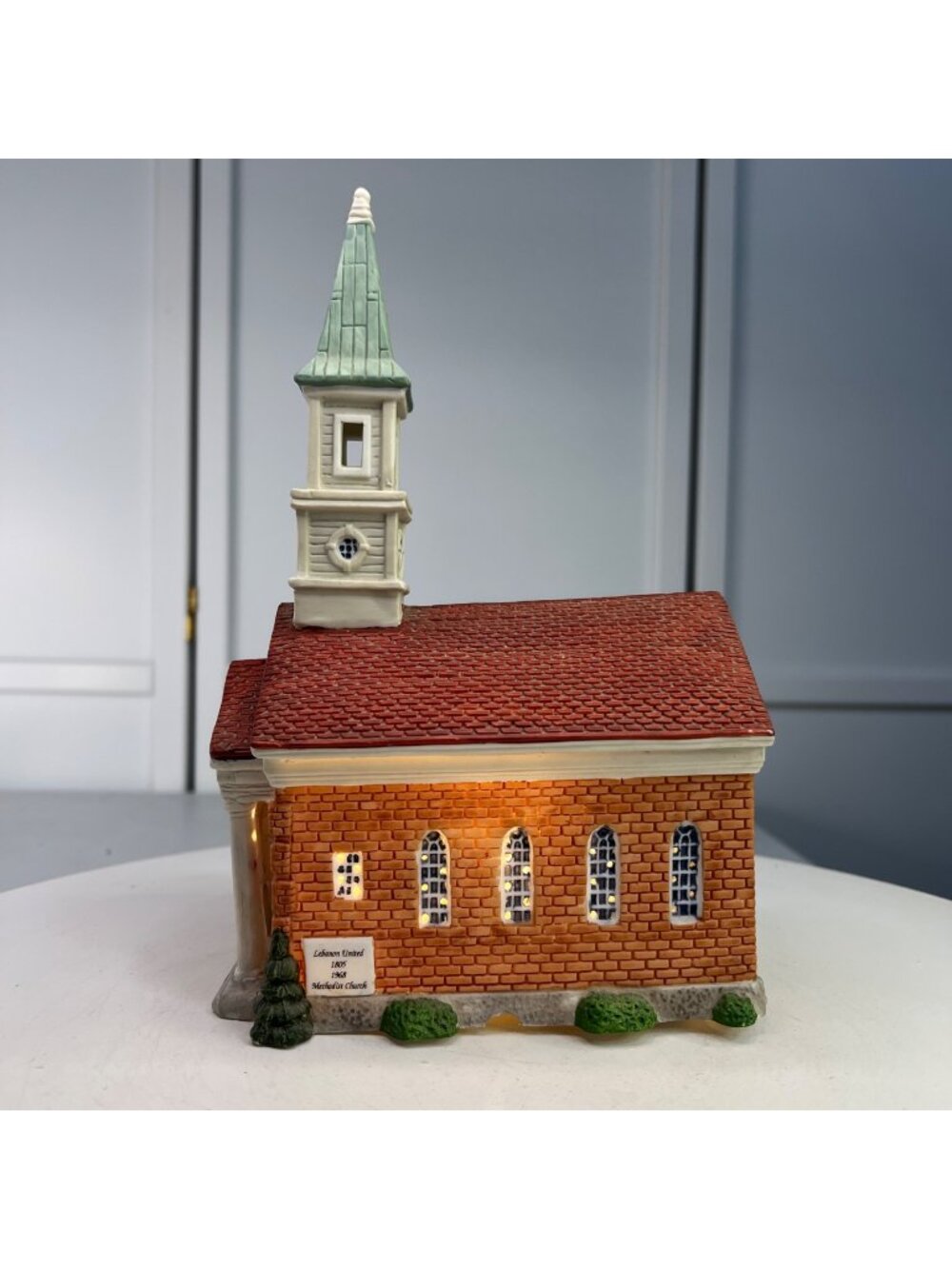 Lebanon Ohio United Methodist Church 1805-1968 Lighted Christmas Building